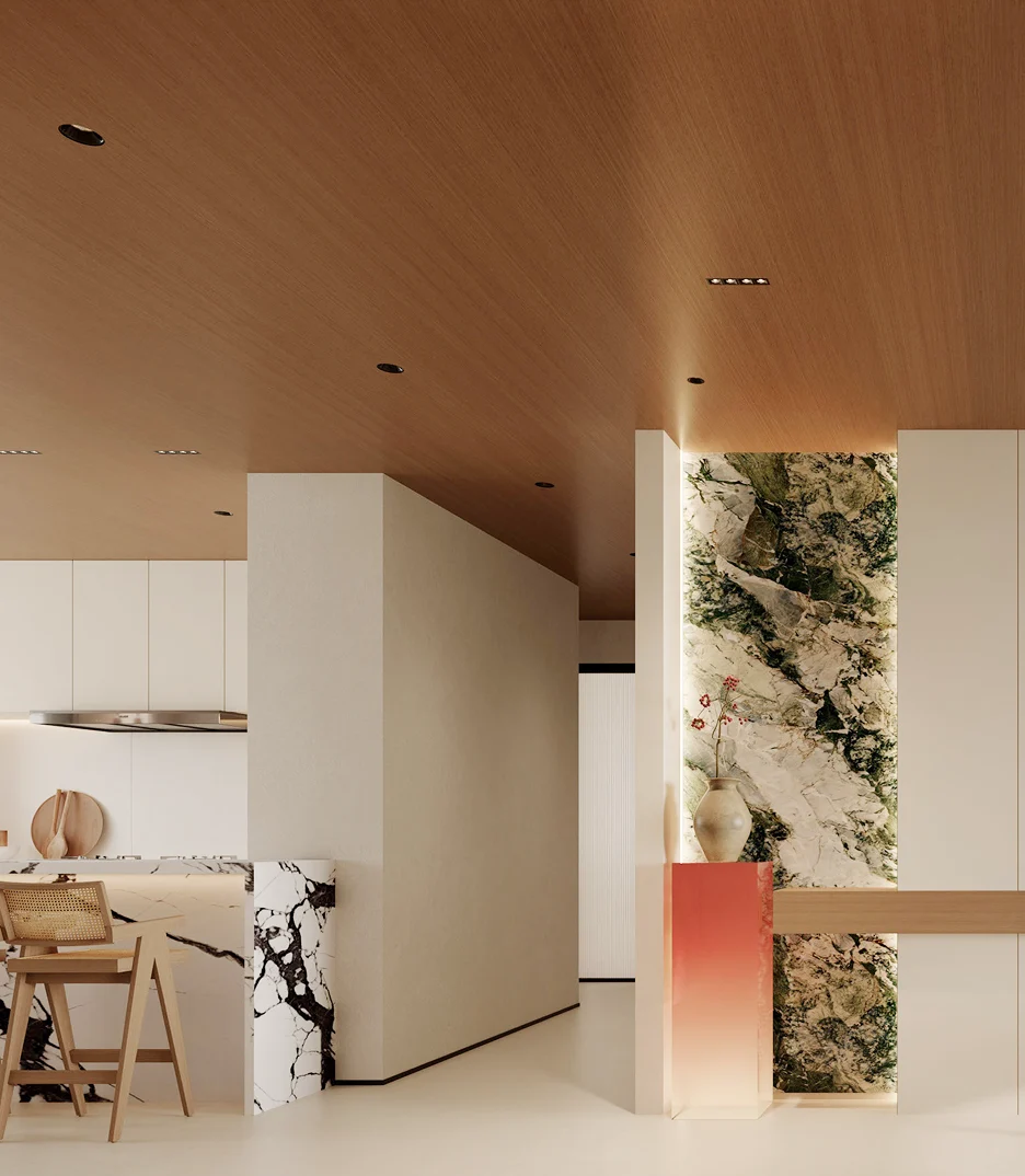 Custom ceiling systems for spatial aesthetics and visual design focus