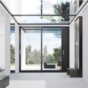 Elegant and durable, aluminum sliding doors feature sleek profiles and effortless operation. Ideal for both residential and commercial settings requiring seamless indoor-outdoor transitions.