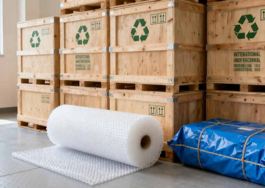 Export packaging and protection for turnkey building materials shipments