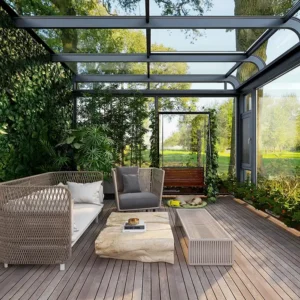 Flat-roof Aluminum Alloy Sunroom