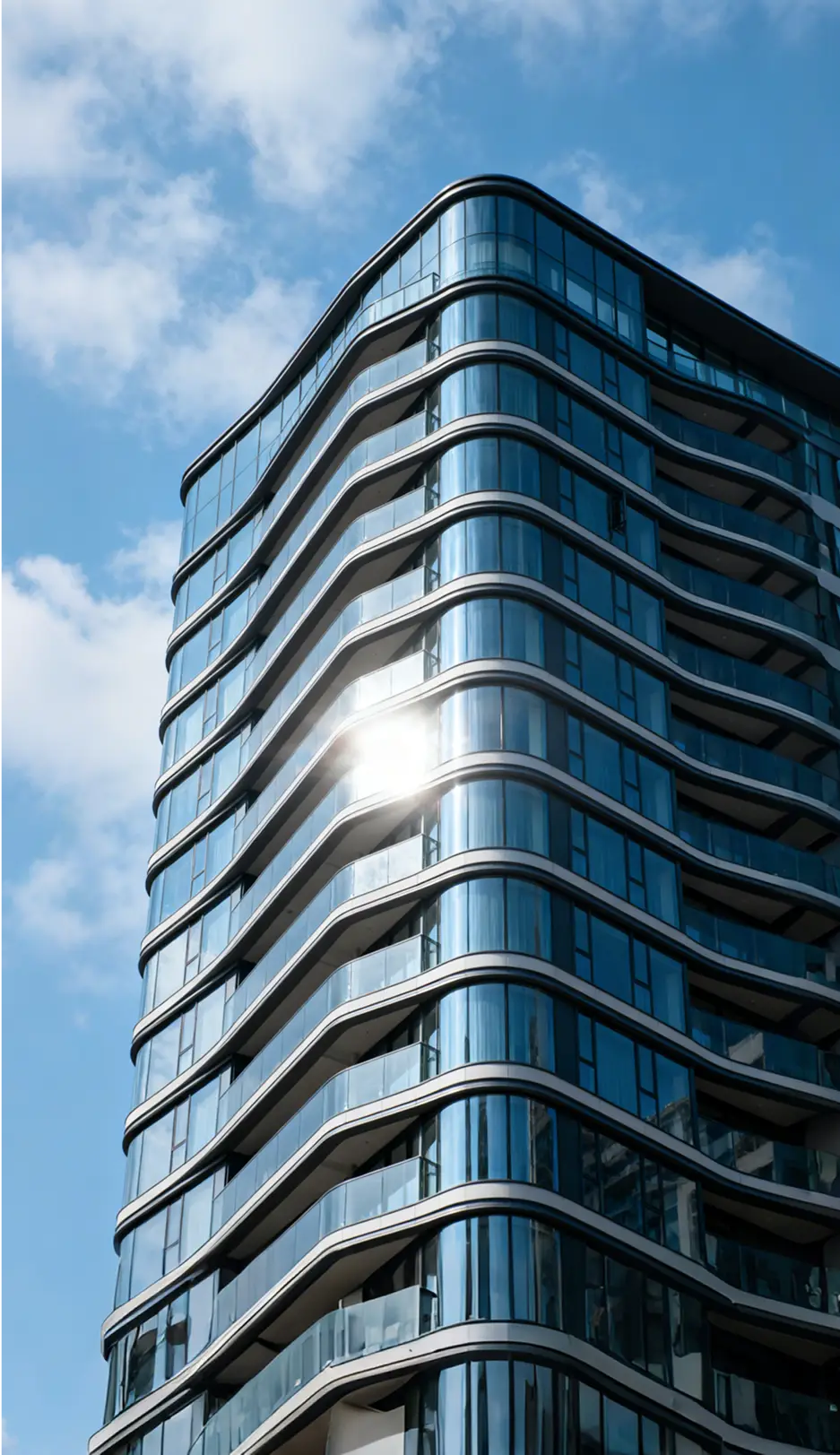 Modern high-rise building showcasing ETBOX’s completed international projects