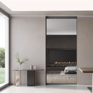 Perfect for compact spaces, the single-track sliding door ensures smooth operation and efficient ventilation. Designed with durable aluminum frames for long-lasting performance.