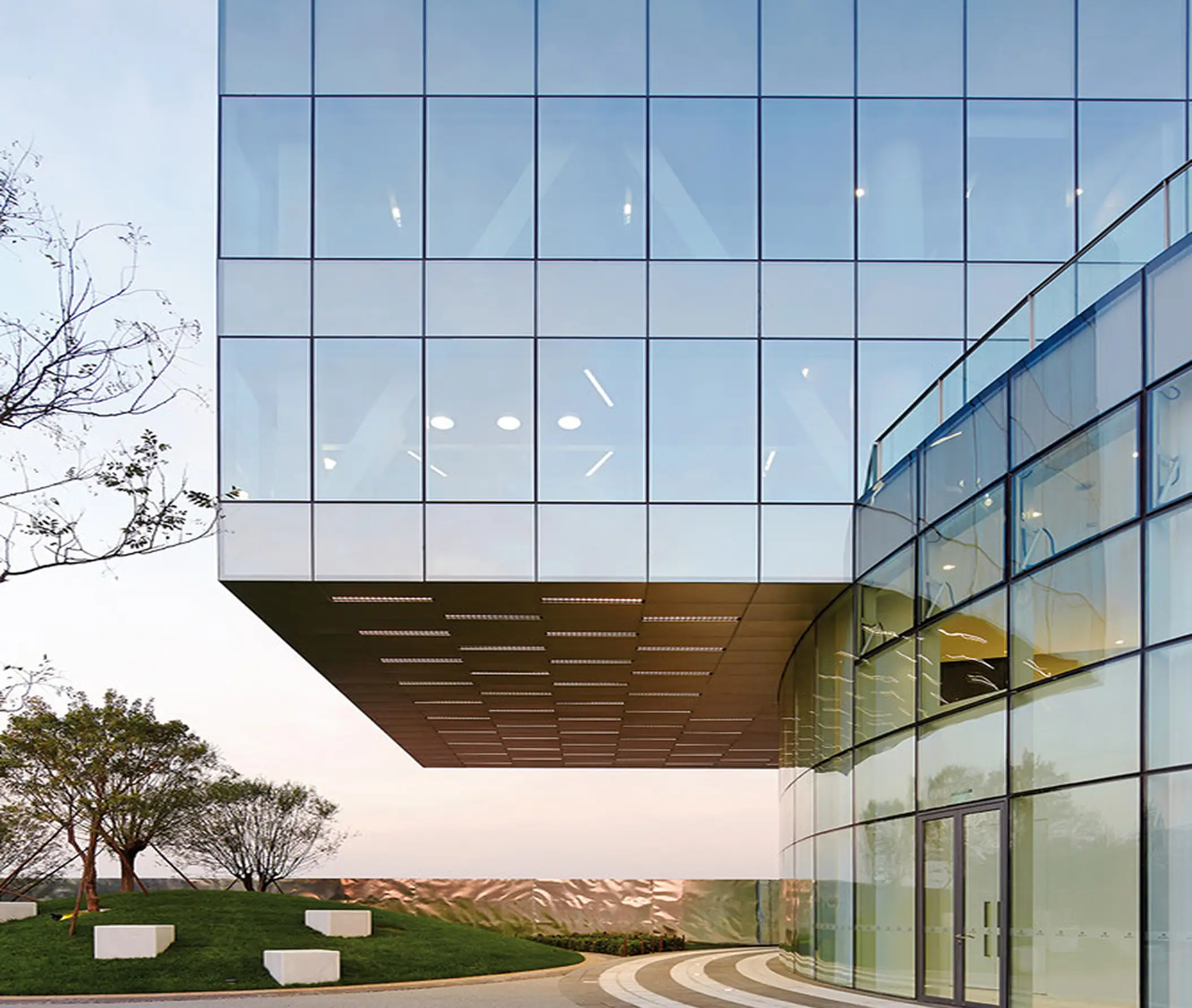 Aluminum glass windows and doors creating seamless indoor-outdoor connection