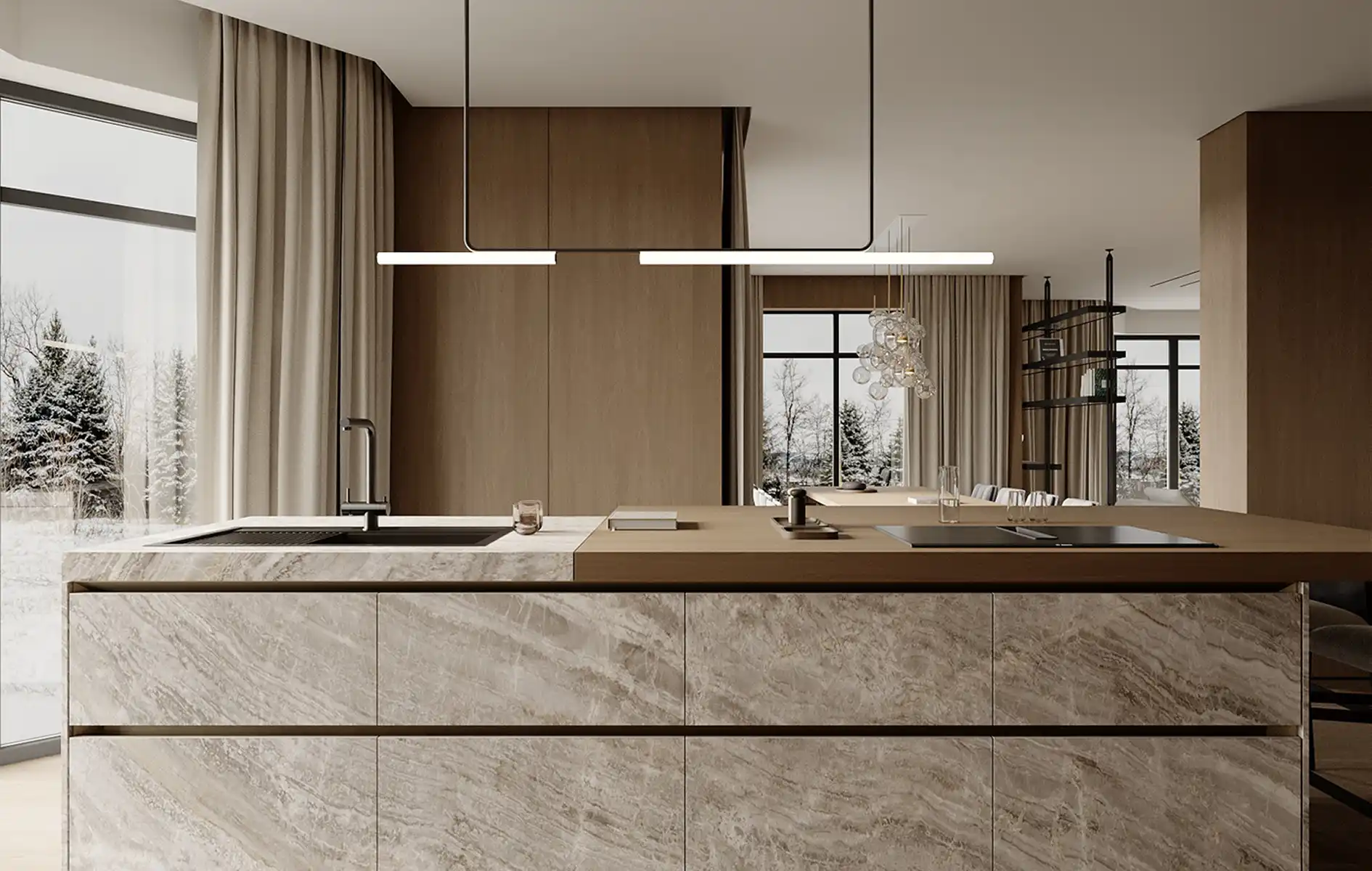 Luxury Villa, California — Full-house Cabinetry System