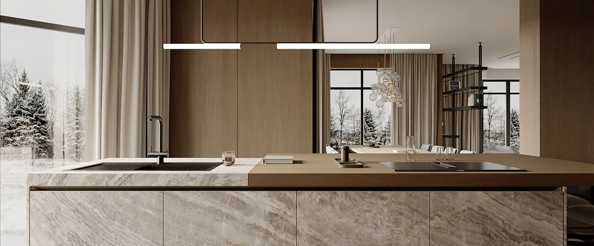 Luxury Villa, California — Full-house Cabinetry System